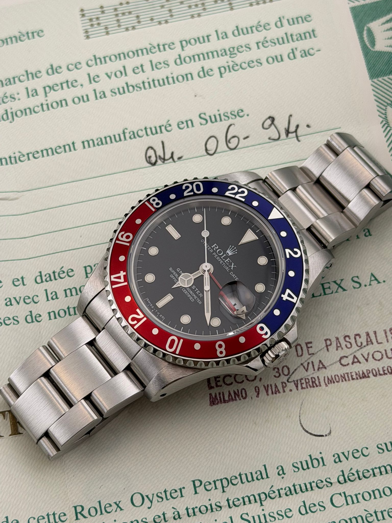 Rolex GMT-Master “Pepsi” 16700